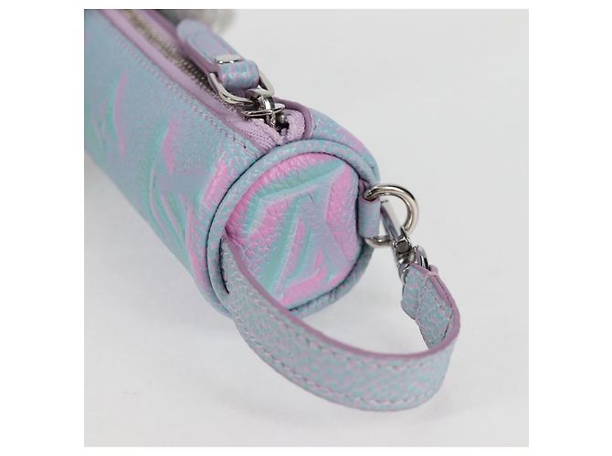 LOUIS VUITTON Pouch Micro Papillon Monogram Empreinte Lila M00837 Auth 126346SAM Porpora - vista 6
