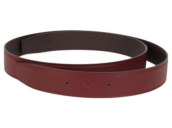 Hermès HERMES Constance Gürtel Leder 48"" Weinrot Auth 121287SAM Bordeaux - Ansicht 2