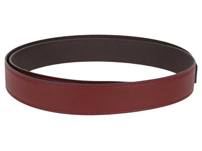 Hermès HERMES Constance Gürtel Leder 48"" Weinrot Auth 121287SAM Bordeaux - Ansicht 3