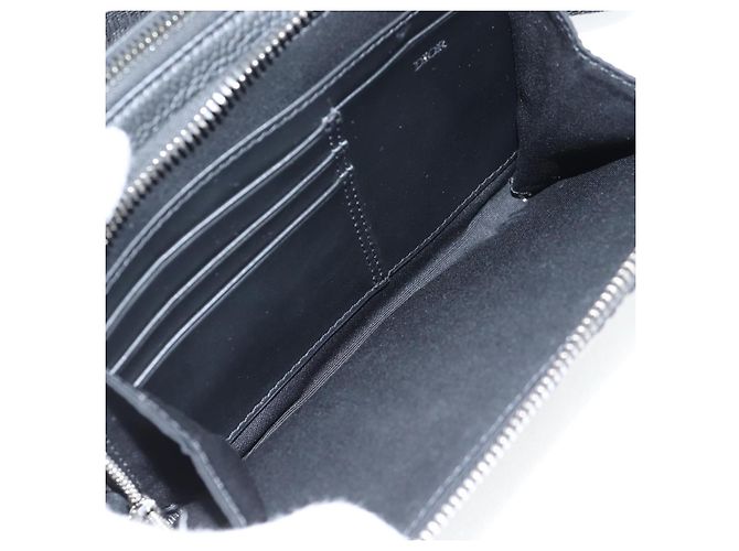 Borsa a Spalla in Tela Trotter Christian Dior Navy Argento Auth 121172SAM Blu navy - vista 10