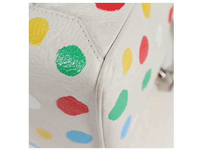 LOUIS VUITTON Borsa quadrata Monogram Yayoi Kusama Borsa a mano Bianca LV Auth 121522SAM Bianco - vista 14