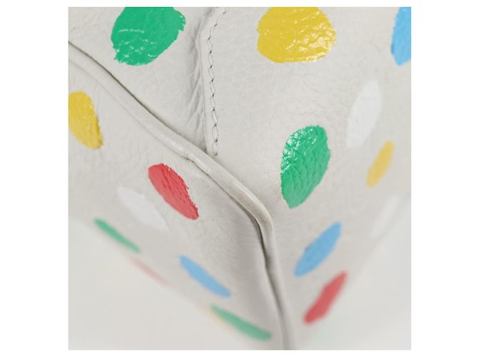 LOUIS VUITTON Borsa quadrata Monogram Yayoi Kusama Borsa a mano Bianca LV Auth 121522SAM Bianco - vista 15