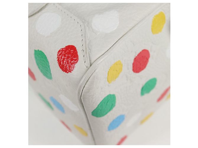 LOUIS VUITTON Borsa quadrata Monogram Yayoi Kusama Borsa a mano Bianca LV Auth 121522SAM Bianco - vista 16