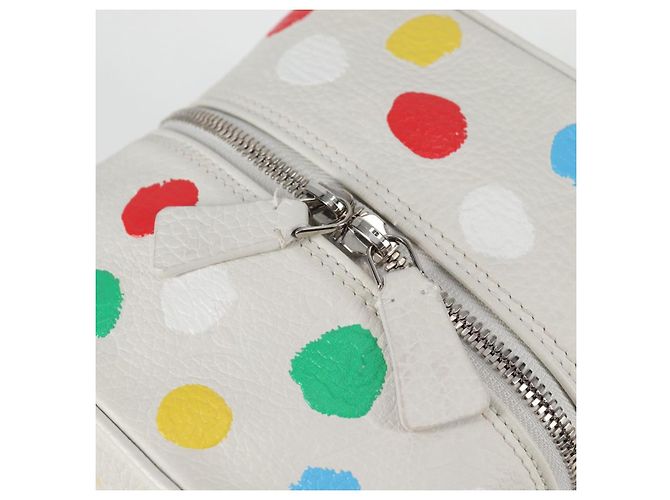 LOUIS VUITTON Borsa quadrata Monogram Yayoi Kusama Borsa a mano Bianca LV Auth 121522SAM Bianco - vista 17