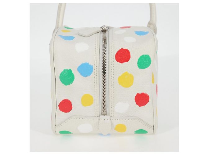 LOUIS VUITTON Borsa quadrata Monogram Yayoi Kusama Borsa a mano Bianca LV Auth 121522SAM Bianco - vista 4