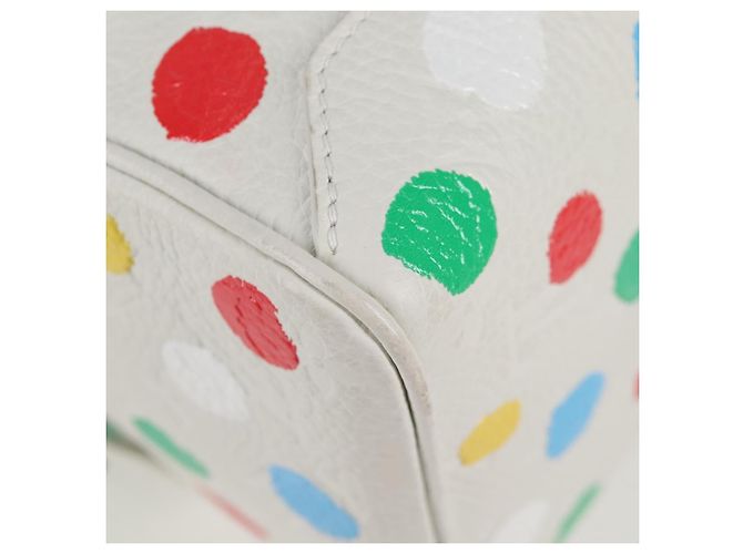 LOUIS VUITTON Borsa quadrata Monogram Yayoi Kusama Borsa a mano Bianca LV Auth 121522SAM Bianco - vista 9