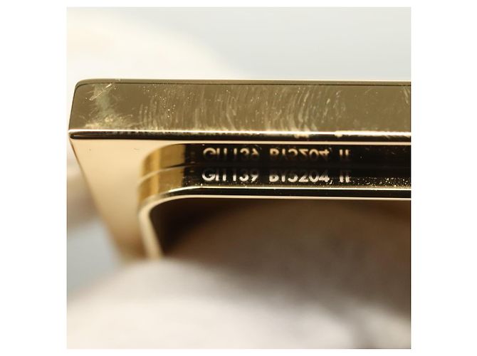 BOÎTE Metalgram Monogram LOUIS VUITTON métal or GI1139 LV Auth 124053SM Doré - vue 11