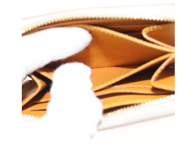 LOUIS VUITTON Monogram Monopanam Monedero Zippy Beige M82691 LV Auth 115227SAM - vista 11