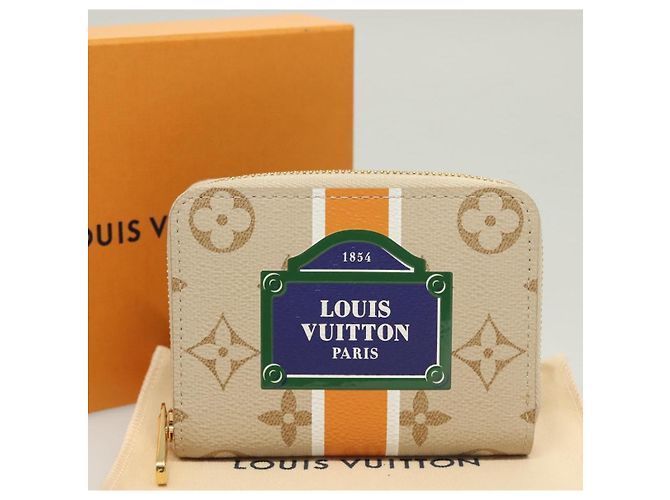 LOUIS VUITTON Monogram Monopanam Monedero Zippy Beige M82691 LV Auth 115227SAM - vista 12