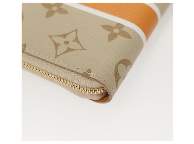 LOUIS VUITTON Monogram Monopanam Monedero Zippy Beige M82691 LV Auth 115227SAM - vista 15