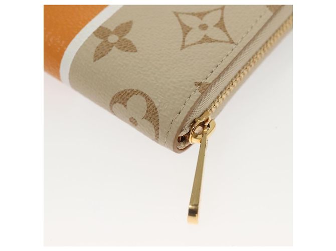 LOUIS VUITTON Monogram Monopanam Monedero Zippy Beige M82691 LV Auth 115227SAM - vista 16