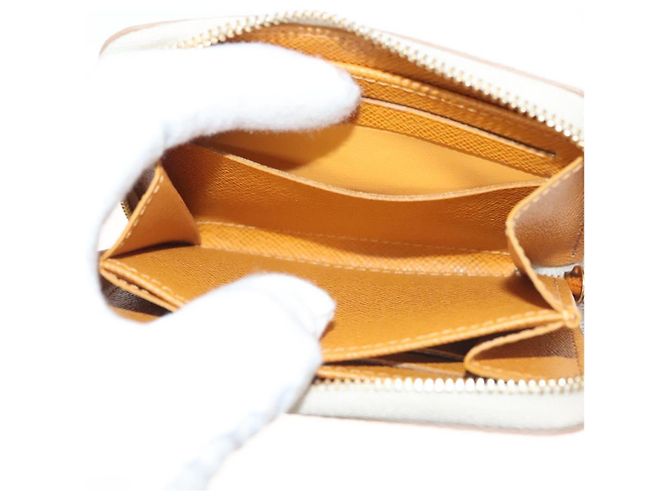 LOUIS VUITTON Monogram Monopanam Monedero Zippy Beige M82691 LV Auth 115227SAM - vista 17