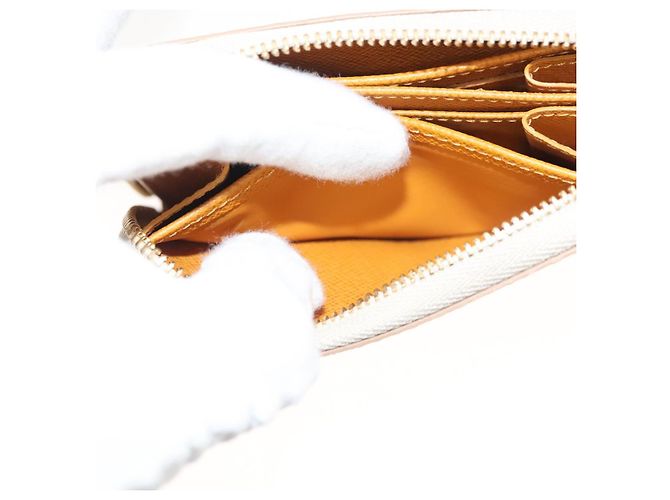 LOUIS VUITTON Monogram Monopanam Monedero Zippy Beige M82691 LV Auth 115227SAM - vista 19