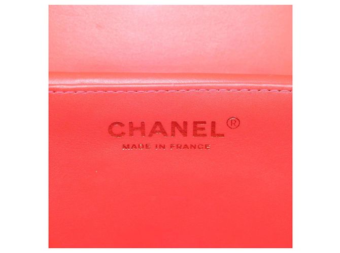 Vanity CHANEL Pochette Matelassé Smalto Rosa Oro CC Auth 123518SAM D'oro - vista 22