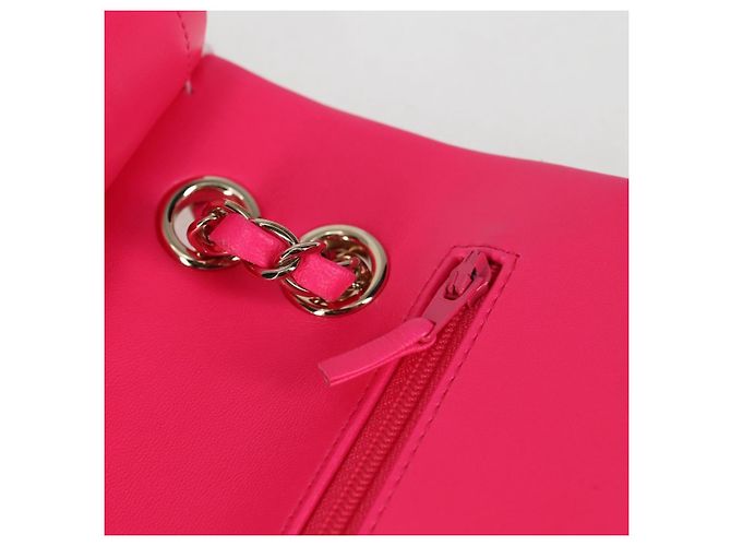 CHANEL Matelassé 25 Bolsa de Ombro com Corrente Tweed Rosa Dourado CC Auth MX484SM - vista 17