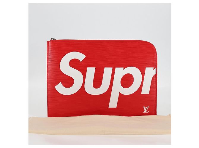 LOUIS VUITTON Pochette Jules GM Epi Supreme Borsa Rossa Bianca M67722 Auth 122842SM Bianco Rosso - vista 12