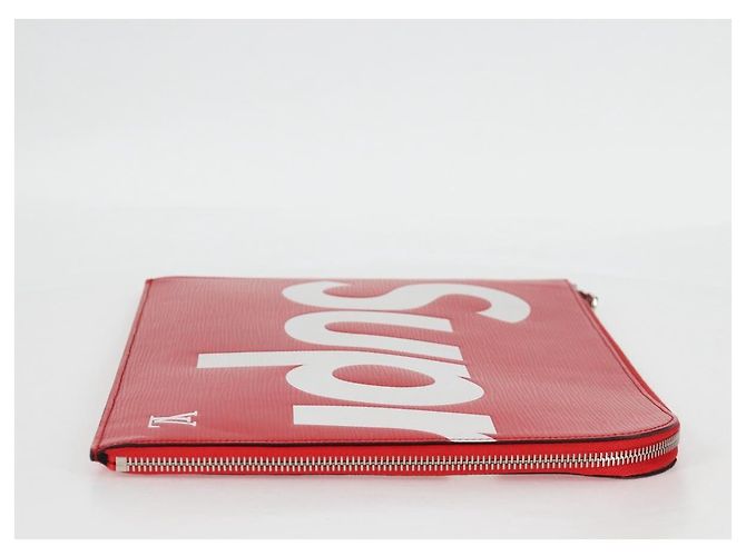 LOUIS VUITTON Pochette Jules GM Epi Supreme Borsa Rossa Bianca M67722 Auth 122842SM Bianco Rosso - vista 4