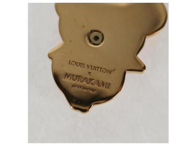COLLANA SUPER PIATTA IN METALLO ORO LOUIS VUITTON LVxTM 2 M02499 LV Auth 127723SM - vista 12