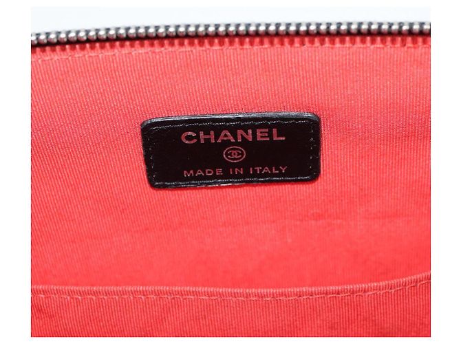 CHANEL Clutch in tweed Nero Argento CC Auth 127554SAM - vista 20