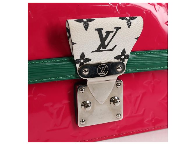 LOUIS VUITTON Borsa a Spalla Vernis Winewood PM Rose Pop M90443 LV Auth 127441SAM Rosa - vista 20