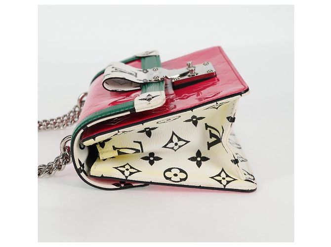 LOUIS VUITTON Borsa a Spalla Vernis Winewood PM Rose Pop M90443 LV Auth 127441SAM Rosa - vista 3