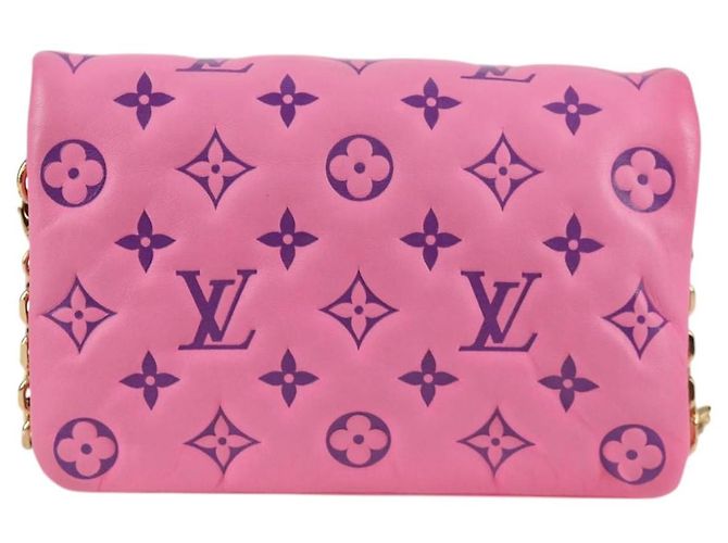 LOUIS VUITTON Pochette Coussin Monogram Borsa a Spalla Rosa M80745 LV Auth 126599SAM - vista 13