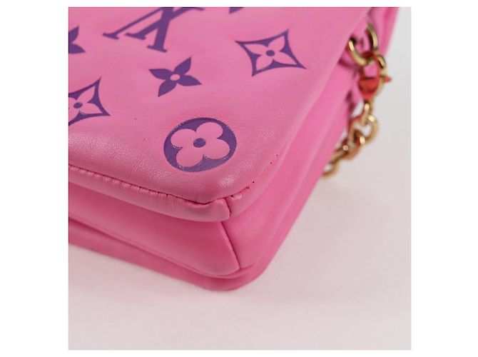LOUIS VUITTON Pochette Coussin Monogram Borsa a Spalla Rosa M80745 LV Auth 126599SAM - vista 17
