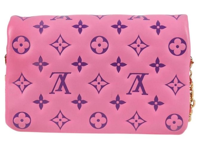LOUIS VUITTON Pochette Coussin Monogram Borsa a Spalla Rosa M80745 LV Auth 126599SAM - vista 2