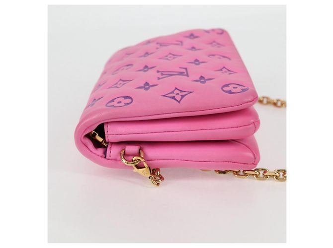 LOUIS VUITTON Pochette Coussin Monogram Borsa a Spalla Rosa M80745 LV Auth 126599SAM - vista 5