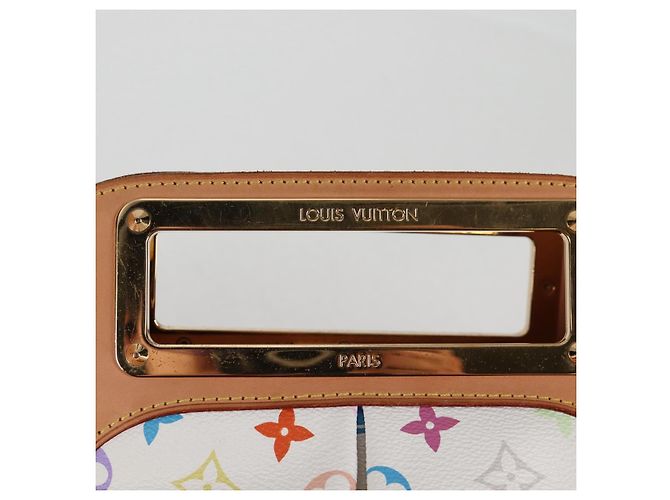 LOUIS VUITTON Borsa a Mano Multicolore Judy MM 2Way Bianca M40255 Auth 130193SAV Bianco - vista 17
