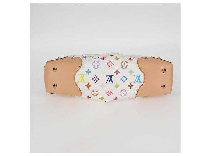 LOUIS VUITTON Borsa a Mano Multicolore Judy MM 2Way Bianca M40255 Auth 130193SAV Bianco - vista 5