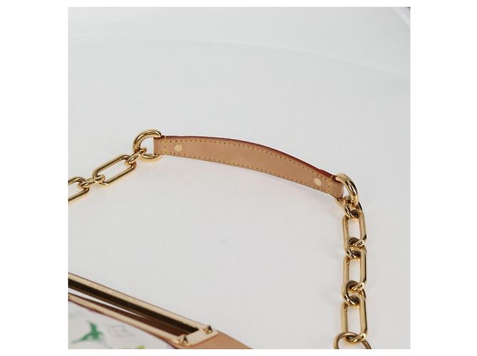 LOUIS VUITTON Borsa a Mano Multicolore Judy MM 2Way Bianca M40255 Auth 130193SAV Bianco - vista 8