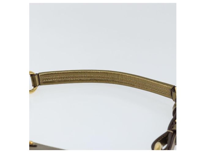 Saffiano Bolso de Hombro PRADA de cuero Safiano Oro Auth 149196V Dorado - vista 8
