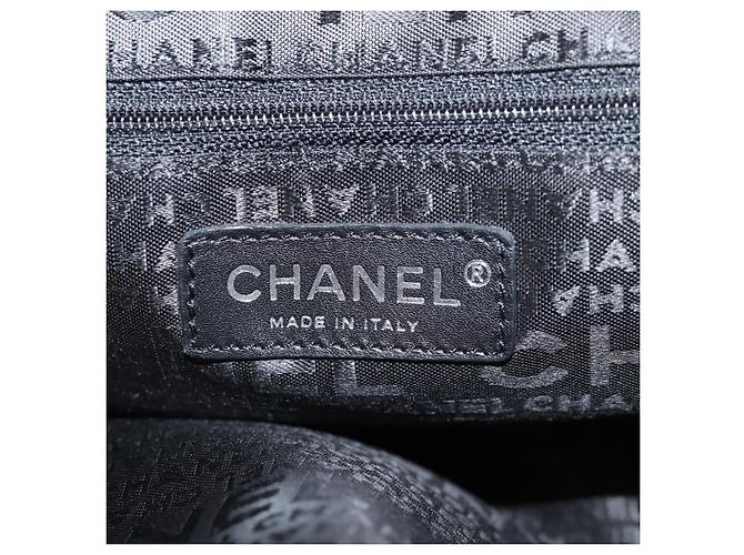 Borsa a Spalla CHANEL Catena Tweed Nero Argento CC Auth 131083SM - vista 24