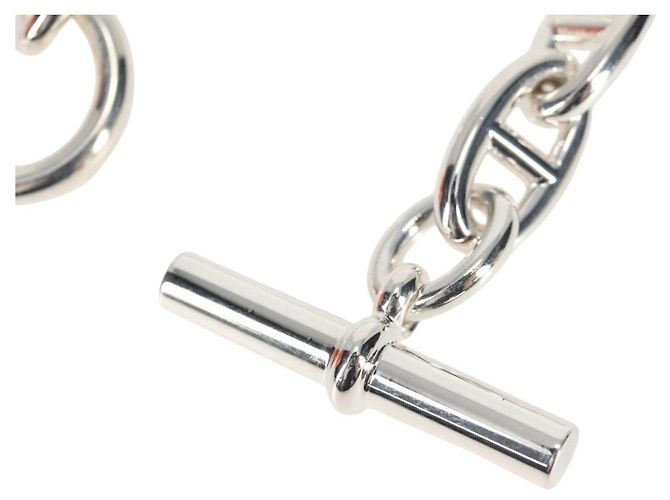 Hermès Bracciale Chaine d'Ancre GM HERMES Ag925 15 Link Argento Auth 131509SM - vista 2
