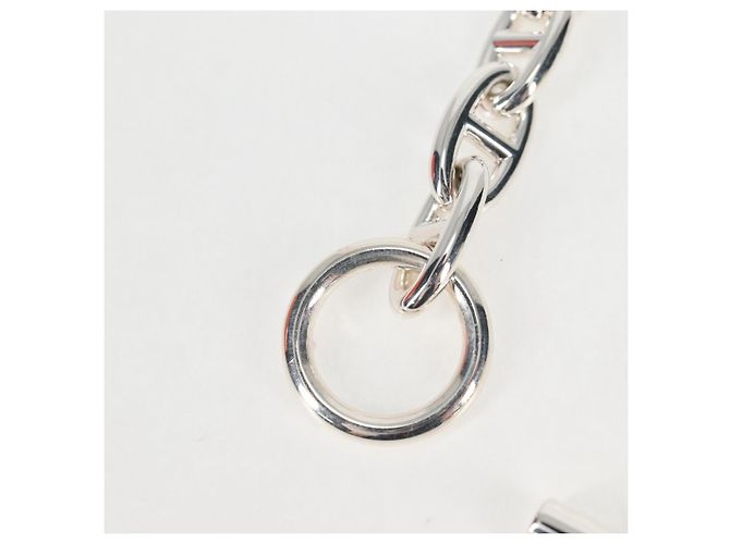 Hermès Bracciale Chaine d'Ancre GM HERMES Ag925 15 Link Argento Auth 131509SM - vista 3