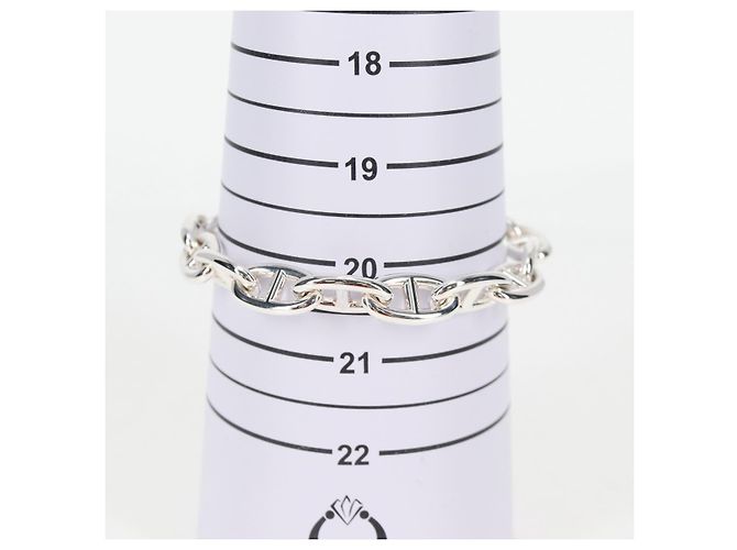 Hermès Bracciale Chaine d'Ancre GM HERMES Ag925 15 Link Argento Auth 131509SM - vista 7