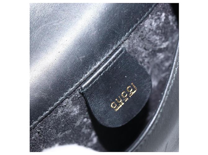 Borsa a Spalla in Pelle Gucci Web Sherry Line Nera Rossa 007 1274 0230 Auth 162391V Nero Rosso Verde - vista 18
