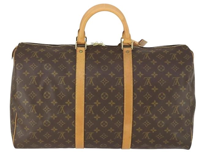 LOUIS VUITTON Borsa Boston Monogram Keepall 50 M41426 LV Auth 163595V Monogramma - vista 2