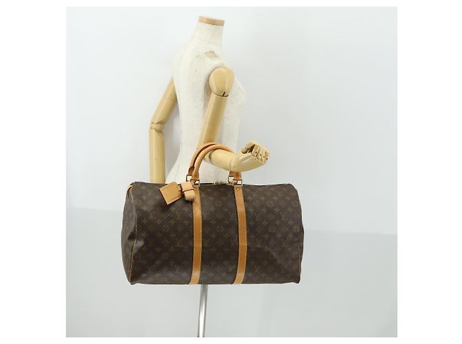 LOUIS VUITTON Borsa Boston Monogram Keepall 50 M41426 LV Auth 163595V Monogramma - vista 22