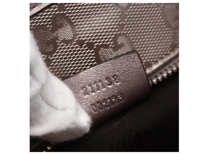 GUCCI GG Implementation Tote Bag PVC Silber Rosa Grau 211138 Auth ki6125 - Ansicht 12