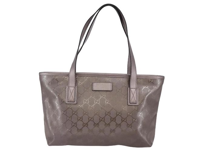 GUCCI GG Implementation Tote Bag PVC Silber Rosa Grau 211138 Auth ki6125 - Ansicht 13