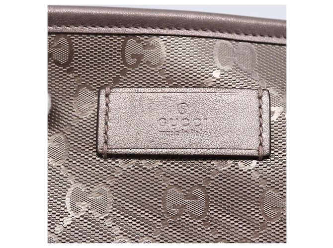 GUCCI GG Implementation Tote Bag PVC Silber Rosa Grau 211138 Auth ki6125 - Ansicht 17