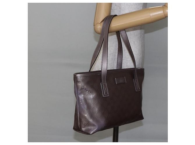 GUCCI GG Implementation Tote Bag PVC Silber Rosa Grau 211138 Auth ki6125 - Ansicht 22