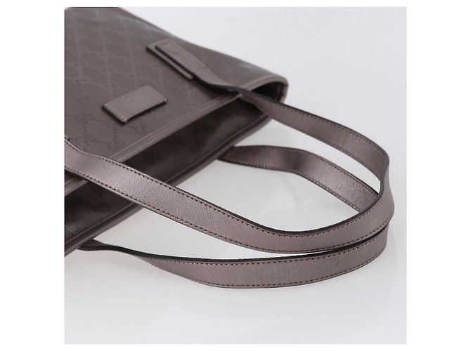 GUCCI GG Implementation Tote Bag PVC Silber Rosa Grau 211138 Auth ki6125 - Ansicht 7