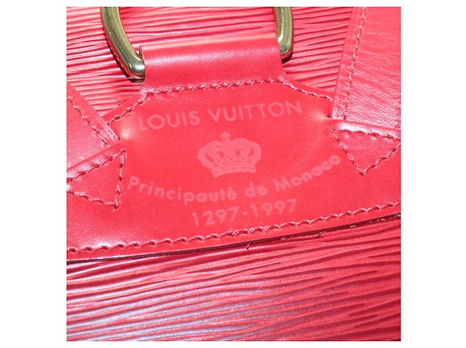 LOUIS VUITTON Zaino Epi Montsouris MM Rosso LV Auth am2389sSM - vista 10