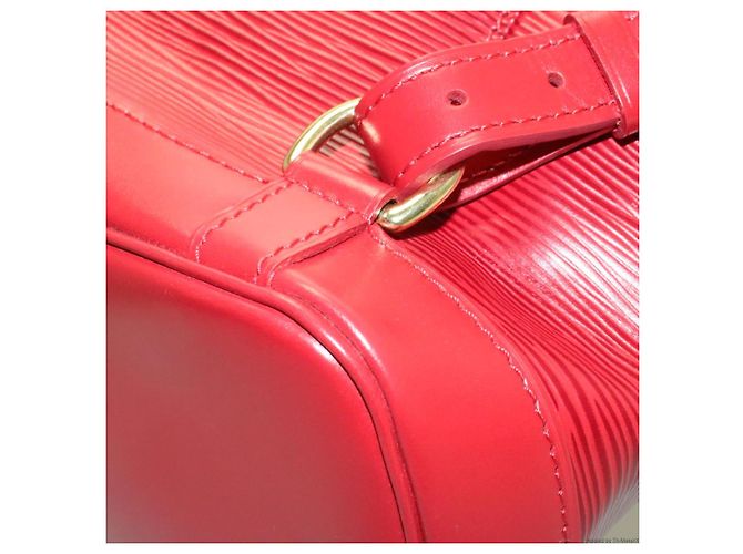 LOUIS VUITTON Zaino Epi Montsouris MM Rosso LV Auth am2389sSM - vista 16
