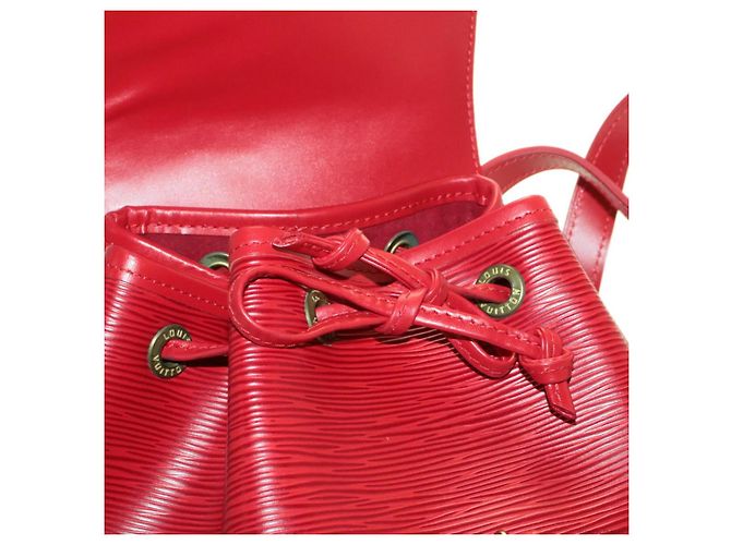 LOUIS VUITTON Zaino Epi Montsouris MM Rosso LV Auth am2389sSM - vista 18
