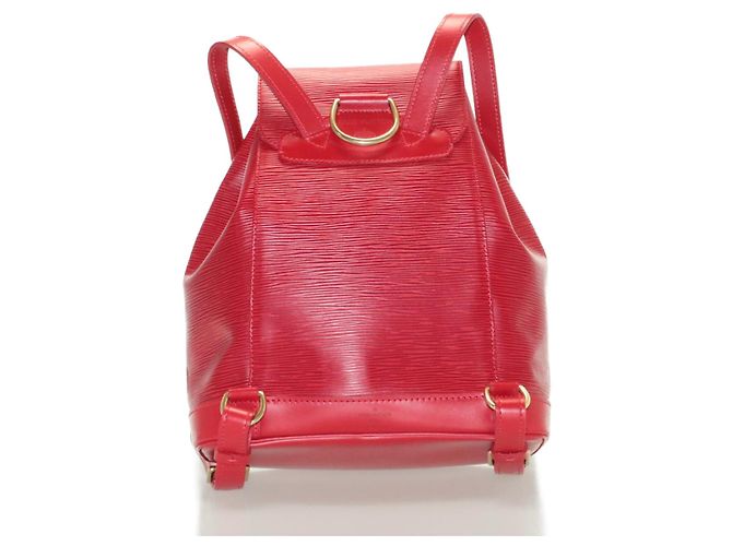 LOUIS VUITTON Zaino Epi Montsouris MM Rosso LV Auth am2389sSM - vista 2