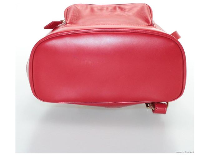 LOUIS VUITTON Zaino Epi Montsouris MM Rosso LV Auth am2389sSM - vista 7